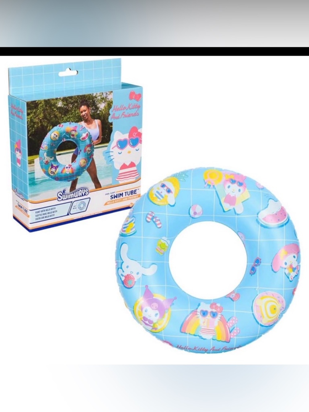 Swimways Hello Kitty Blue Inflatable Swim Tube